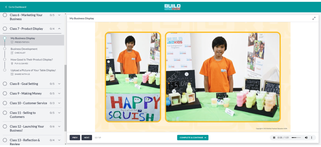 Photos and Videos of other KidPreneurs to Help Students Get Inspired