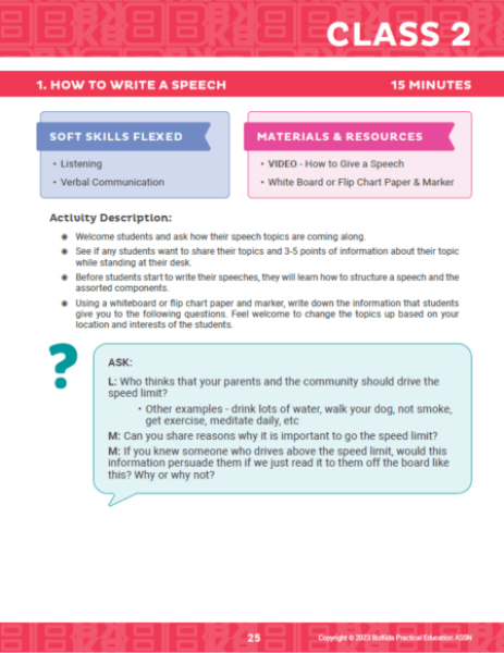Lesson Plan Examples