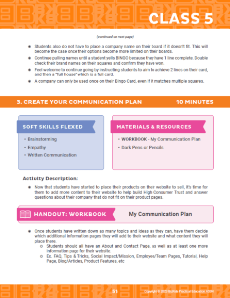 Lesson Plan Examples