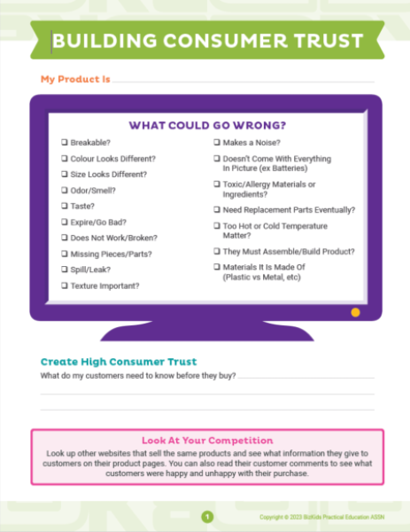 Student Workbook Examples